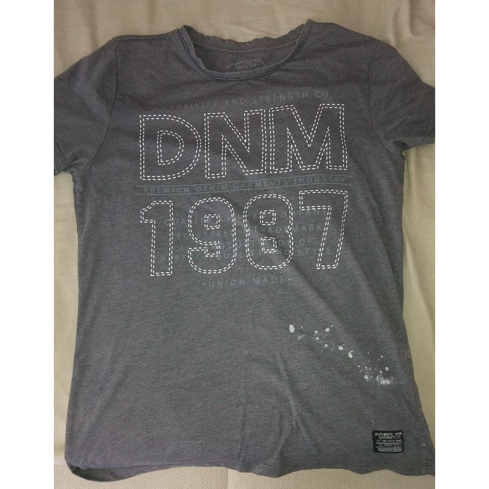 T-Shirt Men's Gray Graphic Print